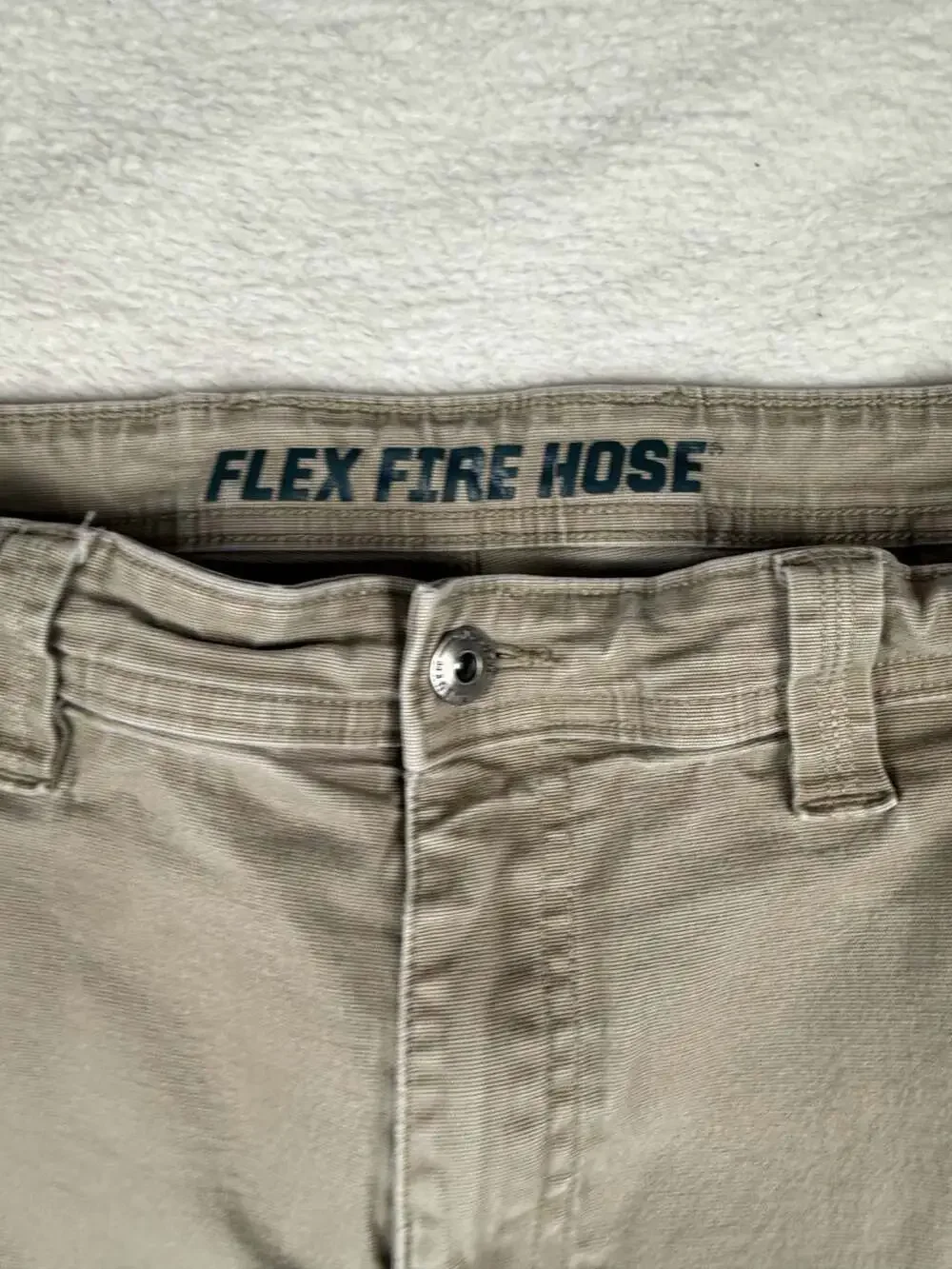 Duluth Trading Co. Flex Fire Hose Standard Fit Work Pants Tan 36x32